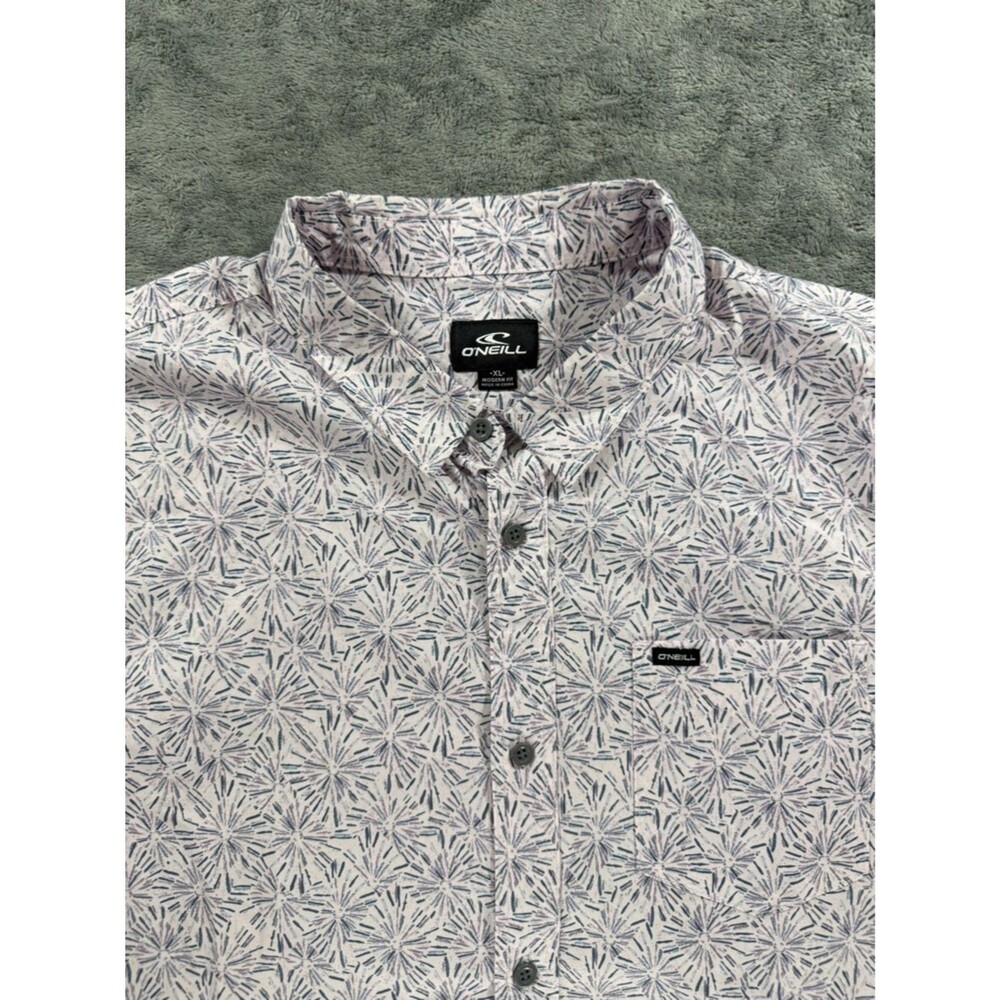 O'Neill Men's Tame Stretch Shirt Button Up Firework All Over Print XL